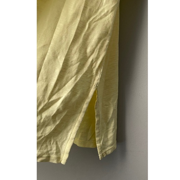 J. Jill Pima Scoop-neck Elbow-sleeve Tee in Lemoncello - Picture 3 of 3